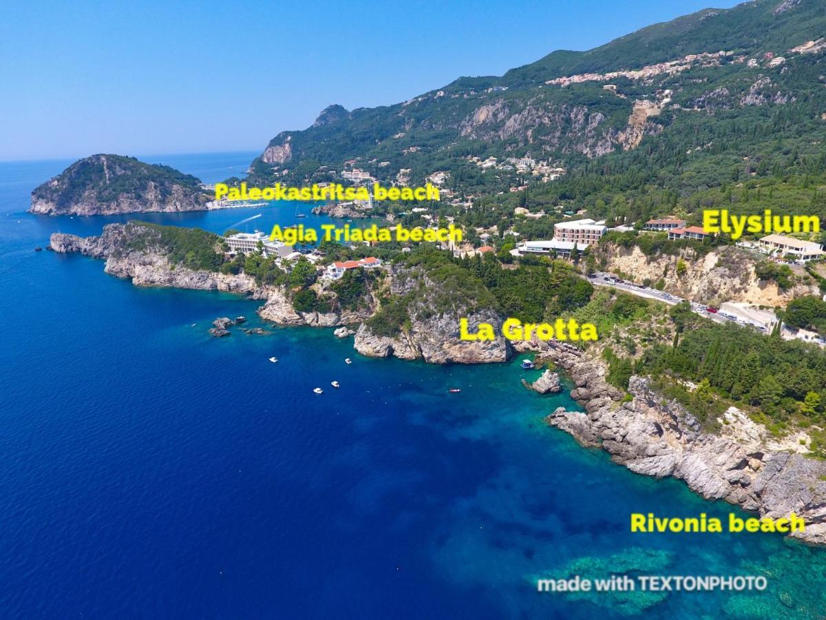 Elysium Apartments Corfu Paleokastritsa Bagian luar foto